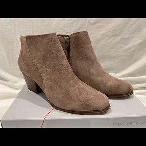 New Taupe Suede Booties - Size 7 - Sole Society